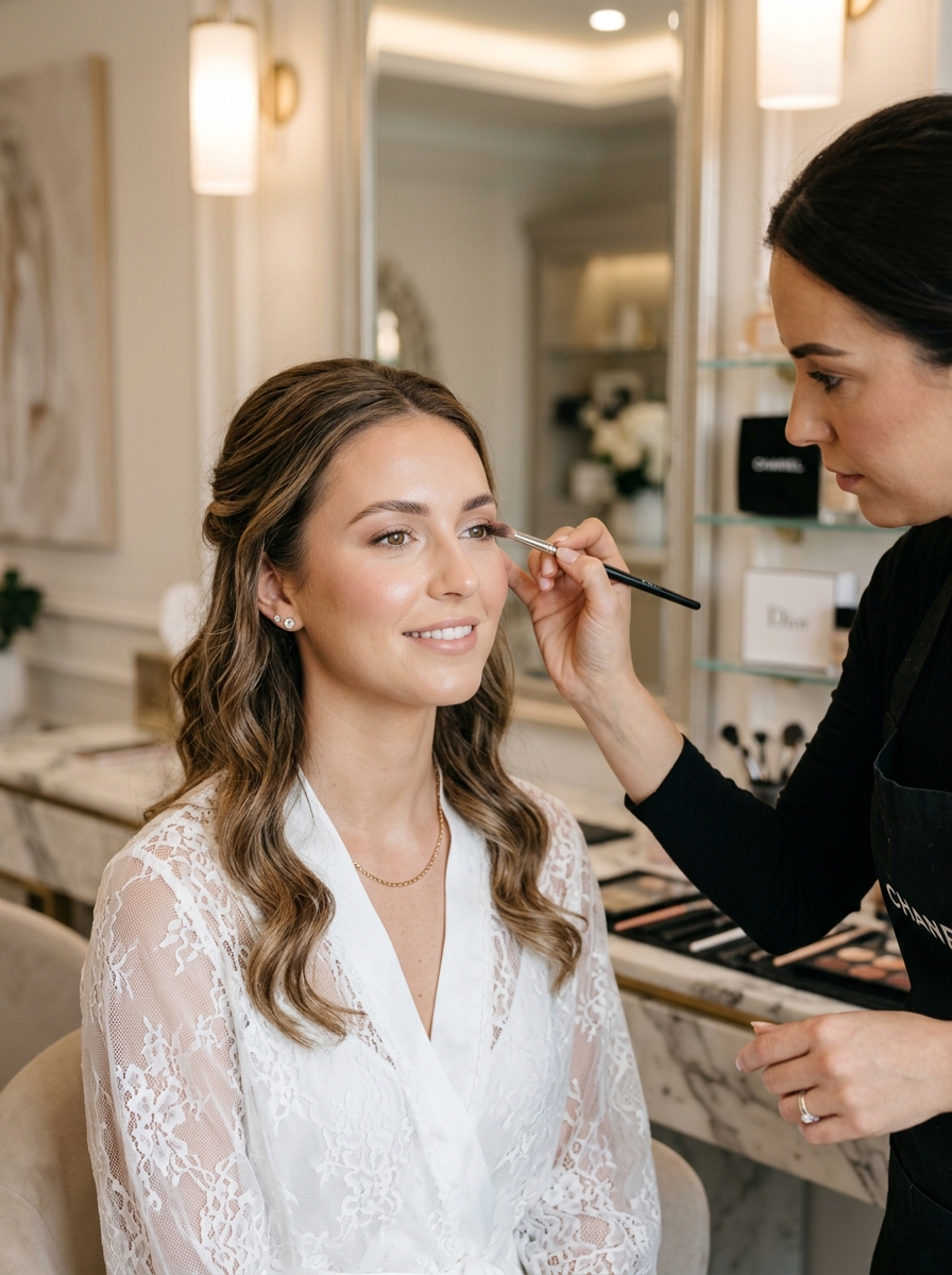 Bridal and event makeup at Unique Beauty Salon